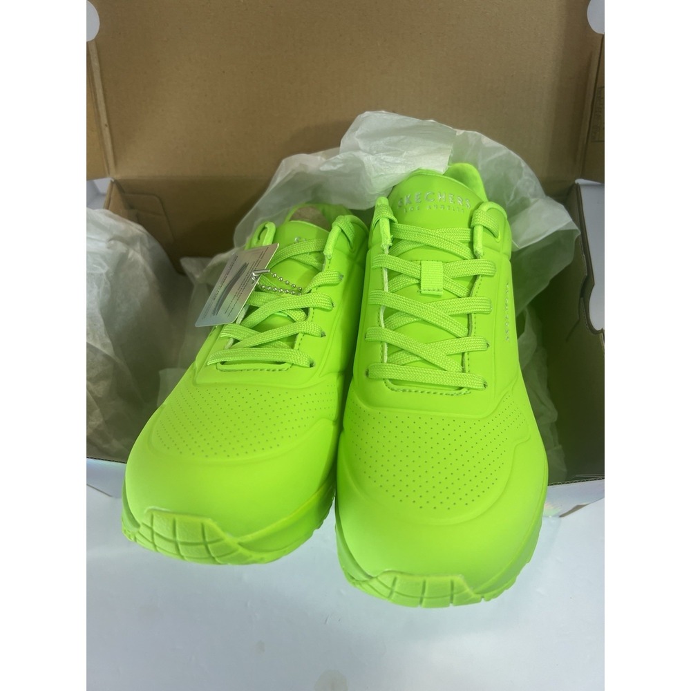 Skechers Street Los Angeles Night Shades Lime Green Women's 10 Open Box - Picture 2 of 8